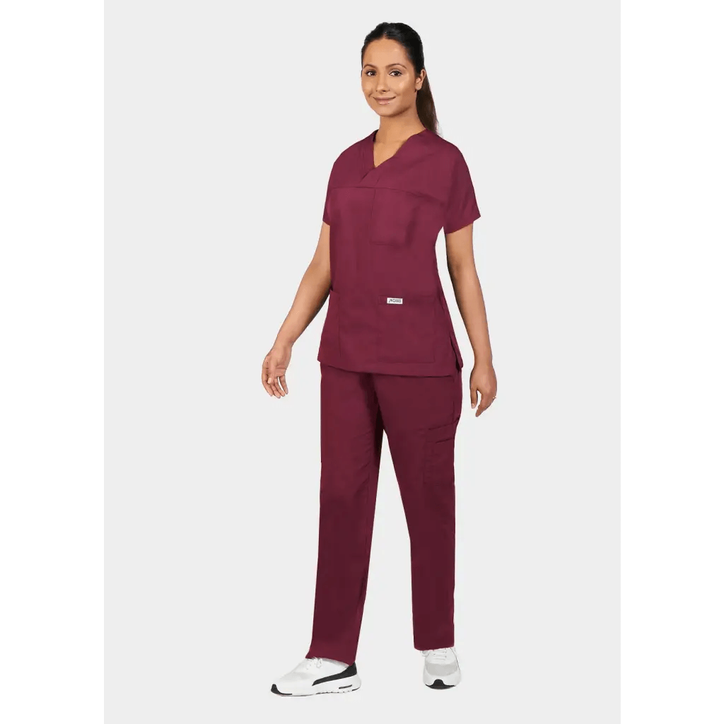 310T V-Neck UNISEX Scrub Top - Theatrewrap