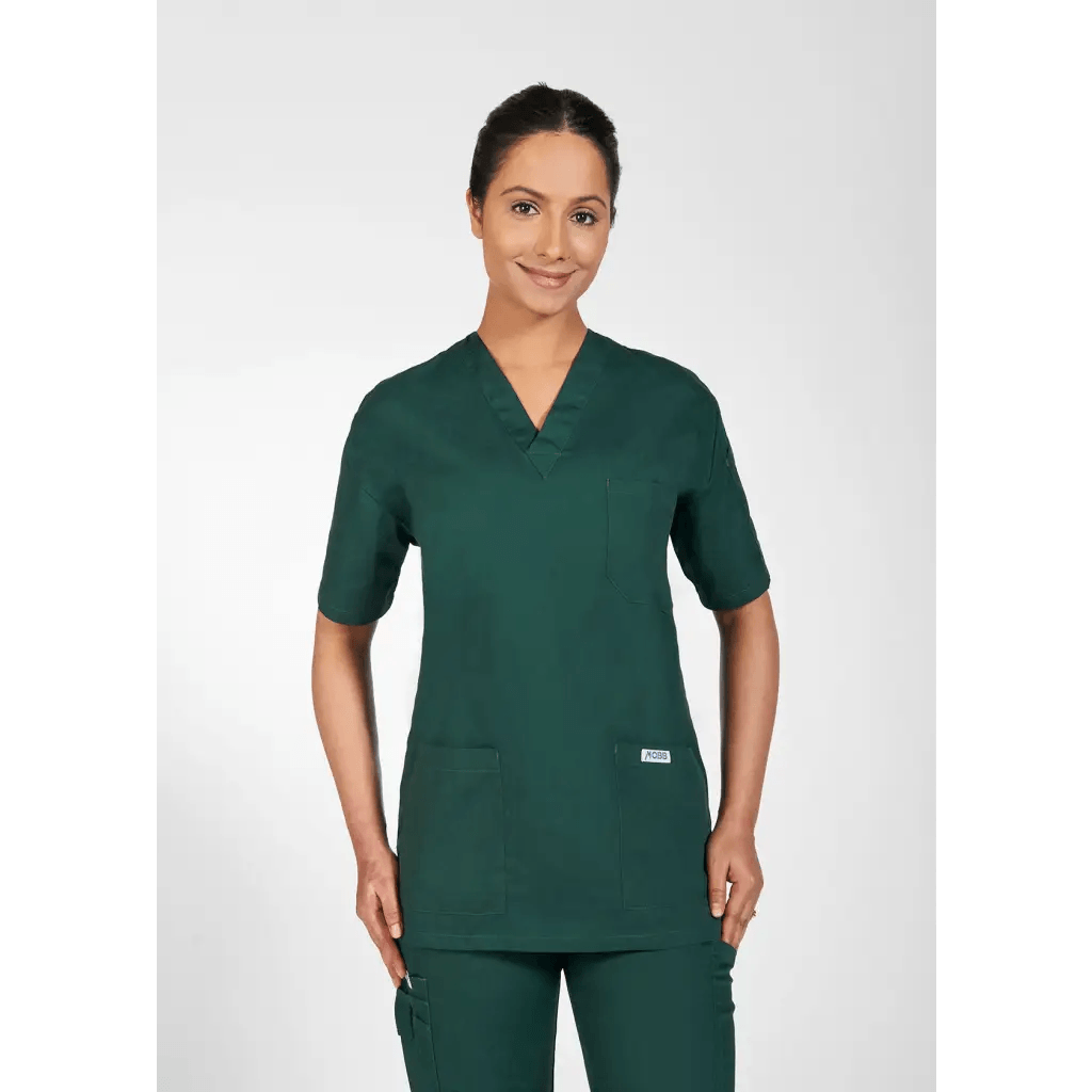 310T V-Neck UNISEX Scrub Top - Theatrewrap