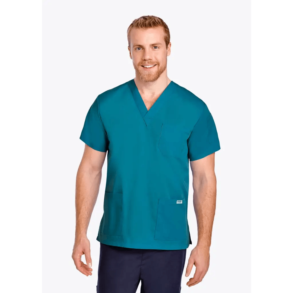 310T V-Neck UNISEX Scrub Top - Theatrewrap