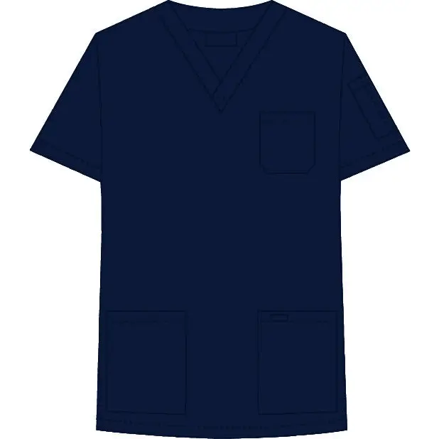 310T V-Neck UNISEX Scrub Top - Theatrewrap