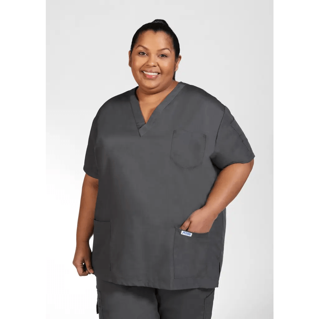 310T V-Neck UNISEX Scrub Top - Theatrewrap