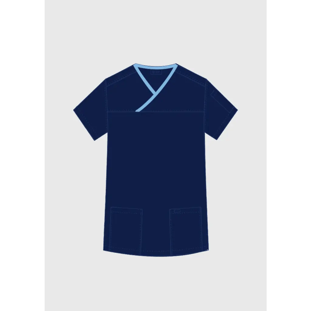 323T CRISS CROSS SCRUB TOP - Theatrewrap