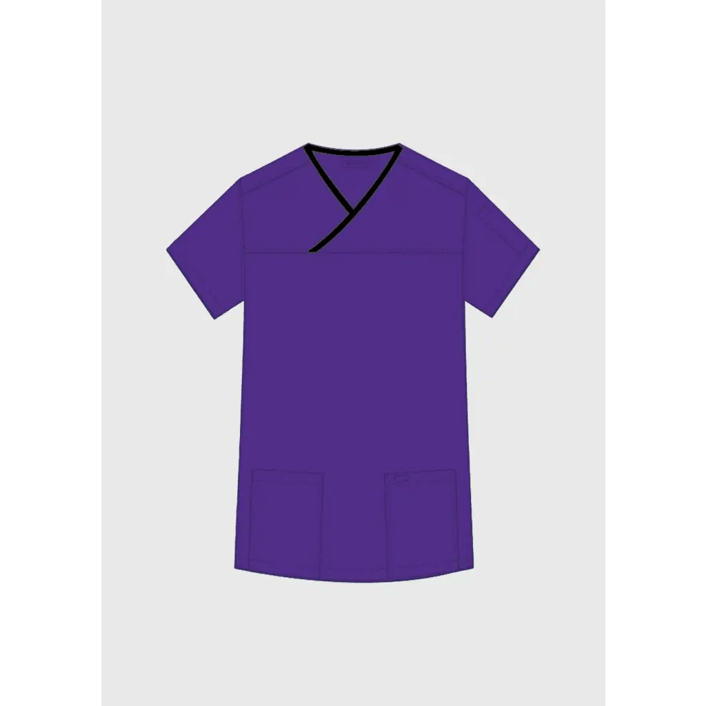 323T CRISS CROSS SCRUB TOP - Theatrewrap