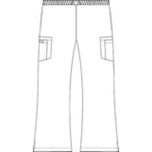 307P- Unisex Drawstring/Elastic 5 Pocket Scrub Pant